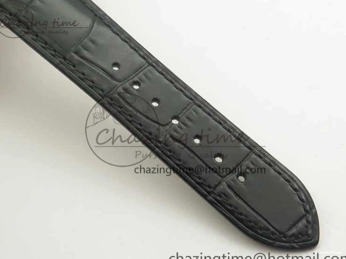 0227 FashionForward De Ville SS MK 1:1 Best Edition White Dial SS Markers On Leather Strap Miyota 9015 V 8077